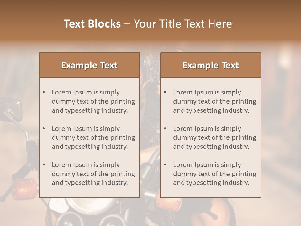 Cheerful Helmet Road PowerPoint Template