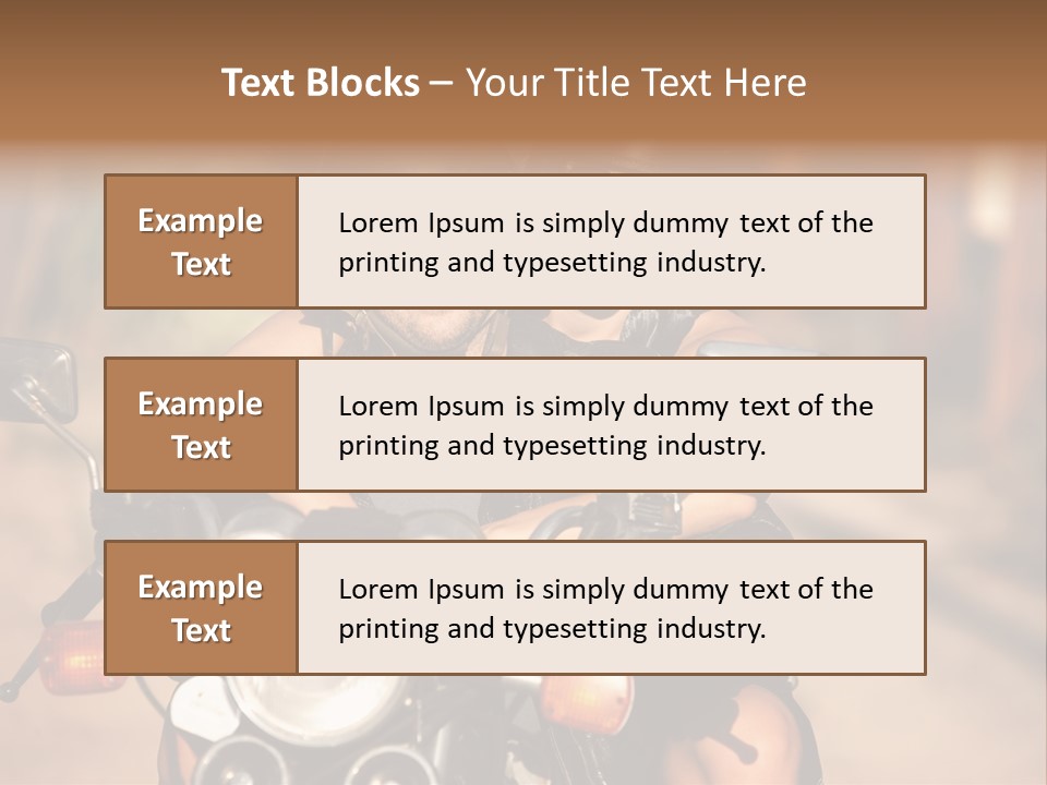 Cheerful Helmet Road PowerPoint Template