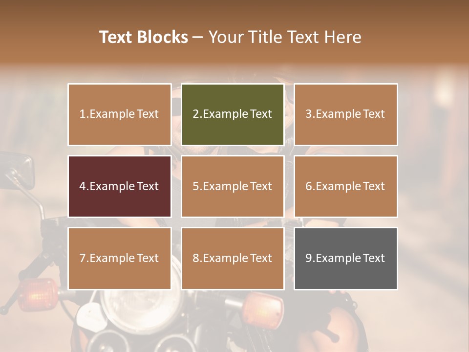 Cheerful Helmet Road PowerPoint Template