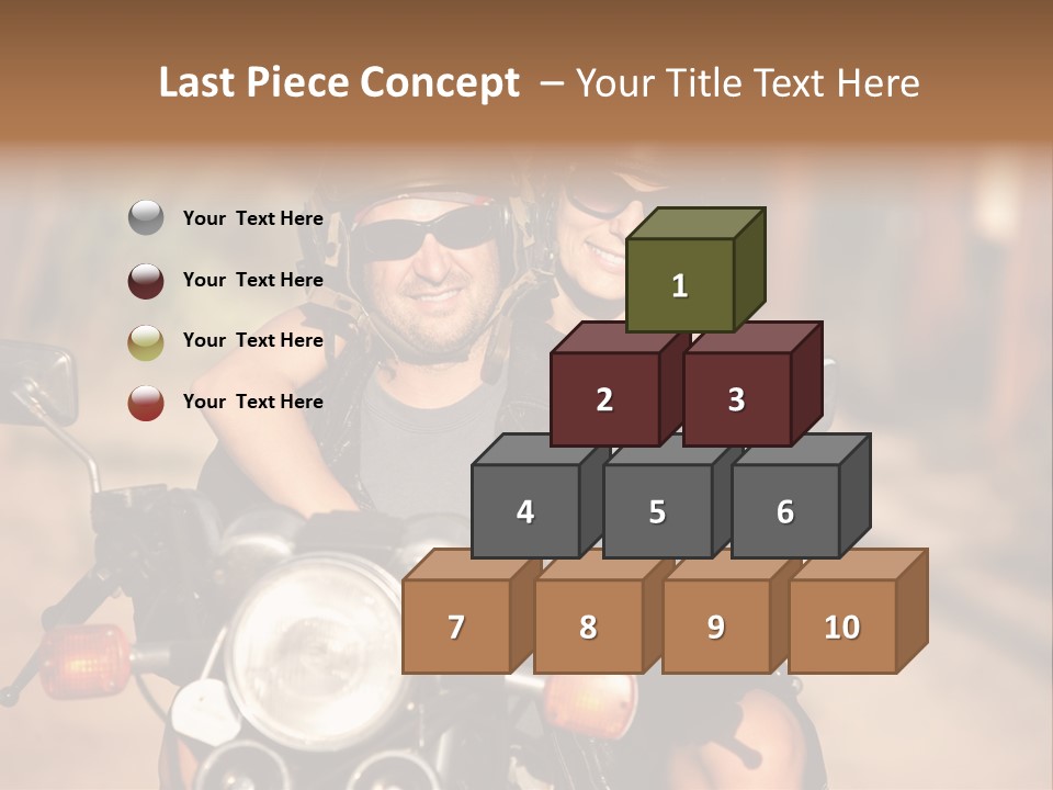 Cheerful Helmet Road PowerPoint Template
