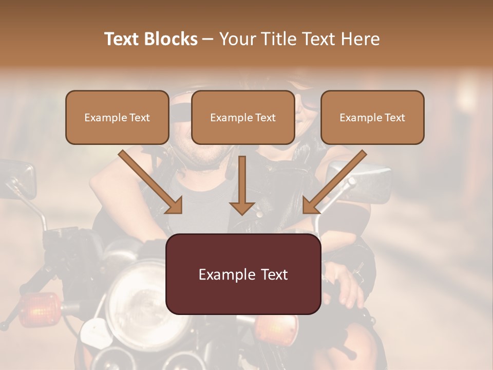 Cheerful Helmet Road PowerPoint Template