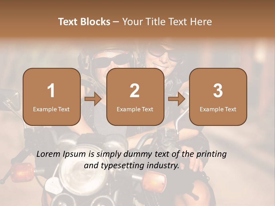Cheerful Helmet Road PowerPoint Template