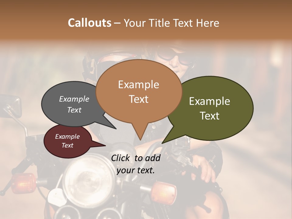 Cheerful Helmet Road PowerPoint Template