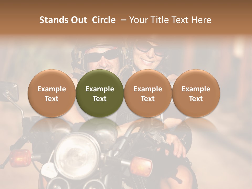 Cheerful Helmet Road PowerPoint Template