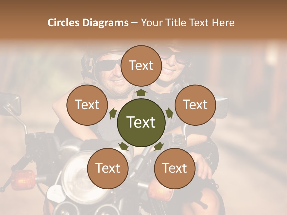 Cheerful Helmet Road PowerPoint Template