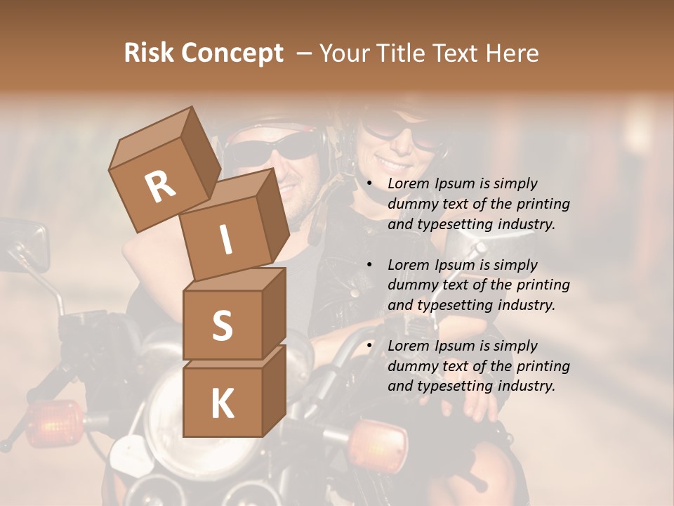 Cheerful Helmet Road PowerPoint Template