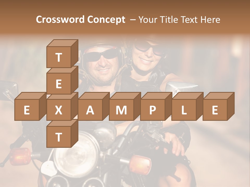 Cheerful Helmet Road PowerPoint Template