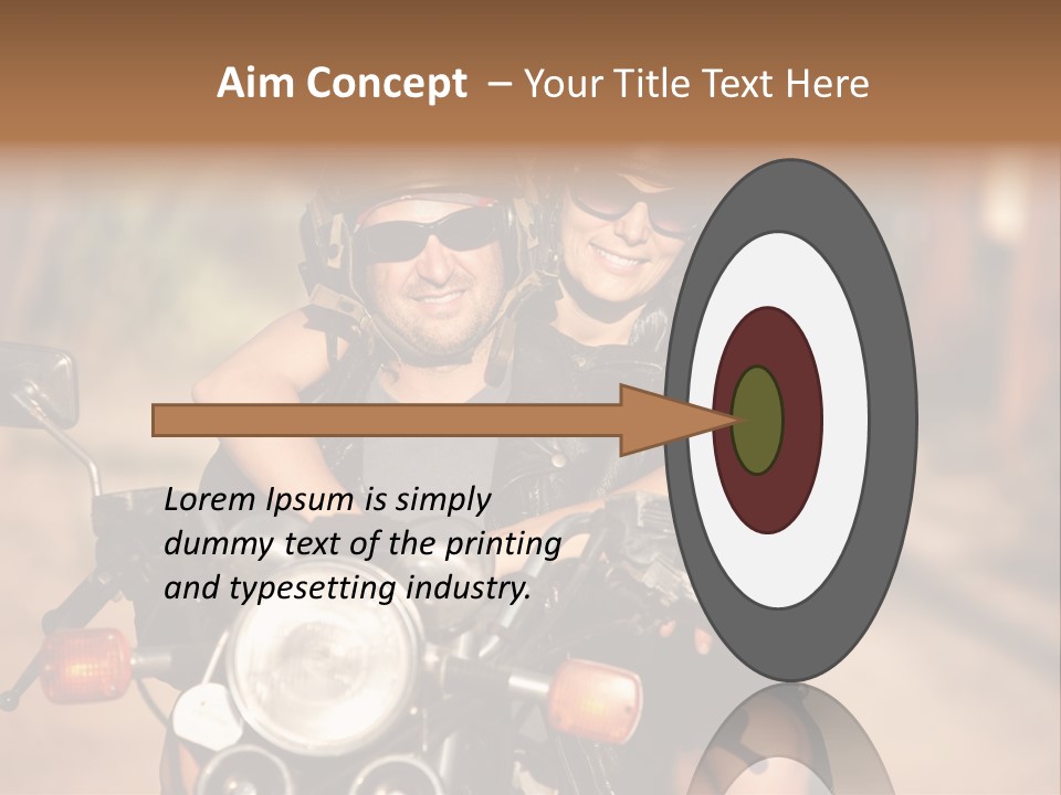Cheerful Helmet Road PowerPoint Template