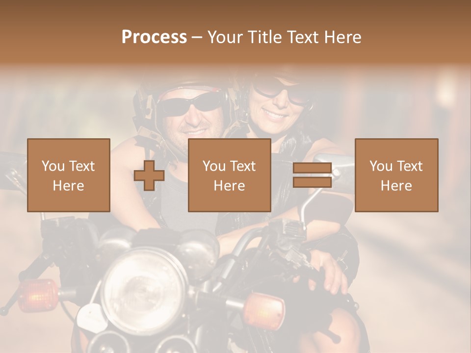 Cheerful Helmet Road PowerPoint Template