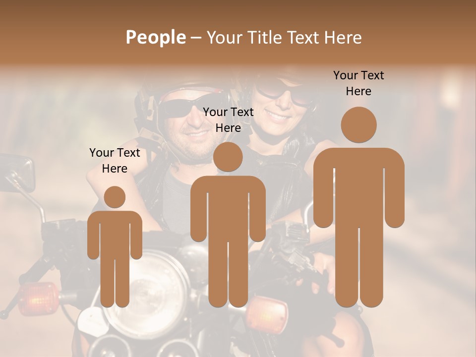 Cheerful Helmet Road PowerPoint Template