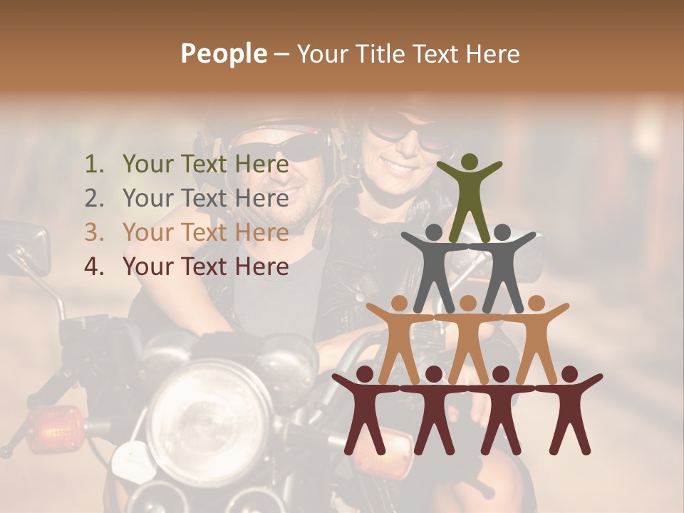 Cheerful Helmet Road PowerPoint Template