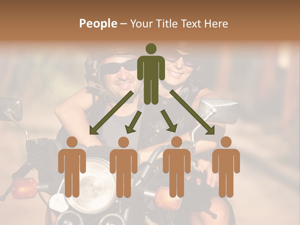 Cheerful Helmet Road PowerPoint Template