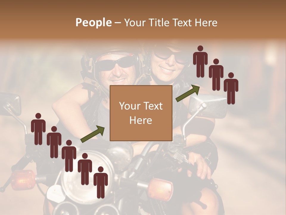 Cheerful Helmet Road PowerPoint Template
