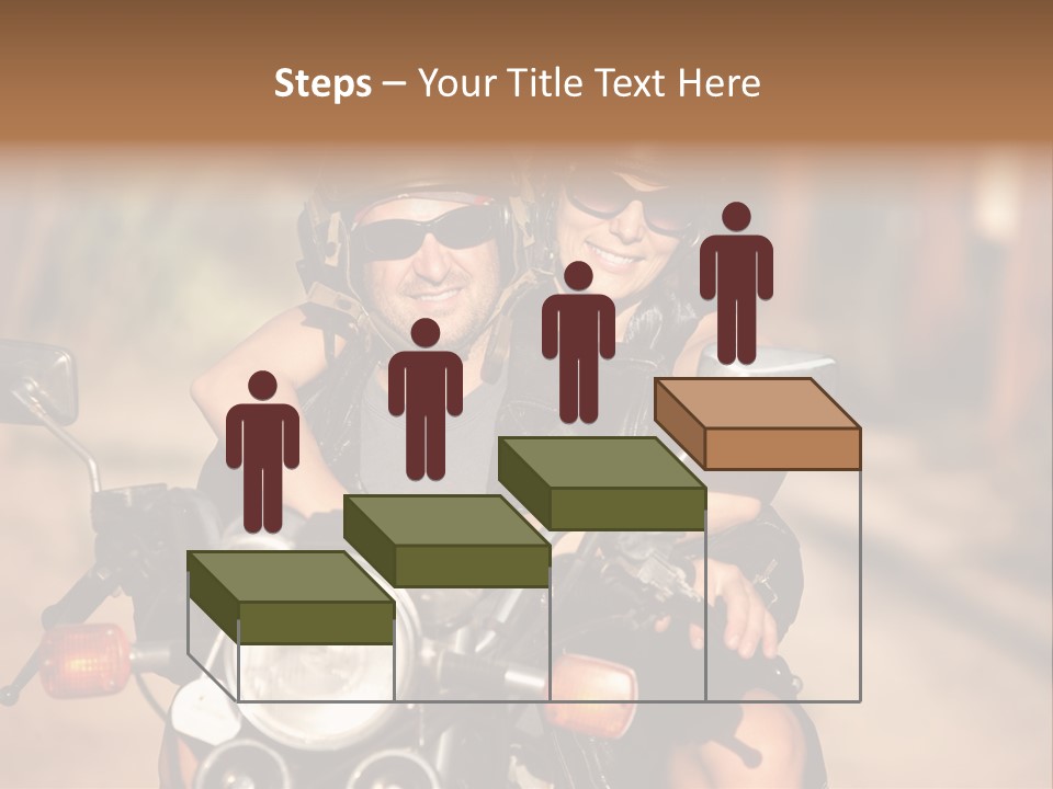 Cheerful Helmet Road PowerPoint Template