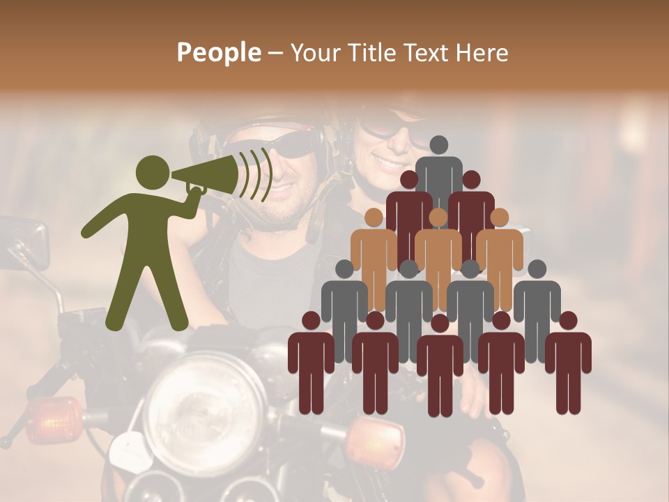 Cheerful Helmet Road PowerPoint Template