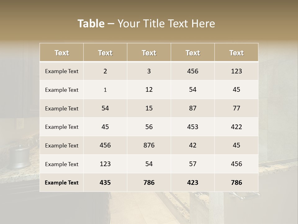Fixtures Floor Architecture PowerPoint Template