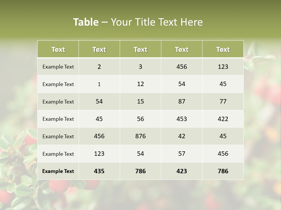 Slope Strathcona Woods PowerPoint Template