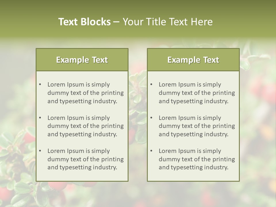 Slope Strathcona Woods PowerPoint Template