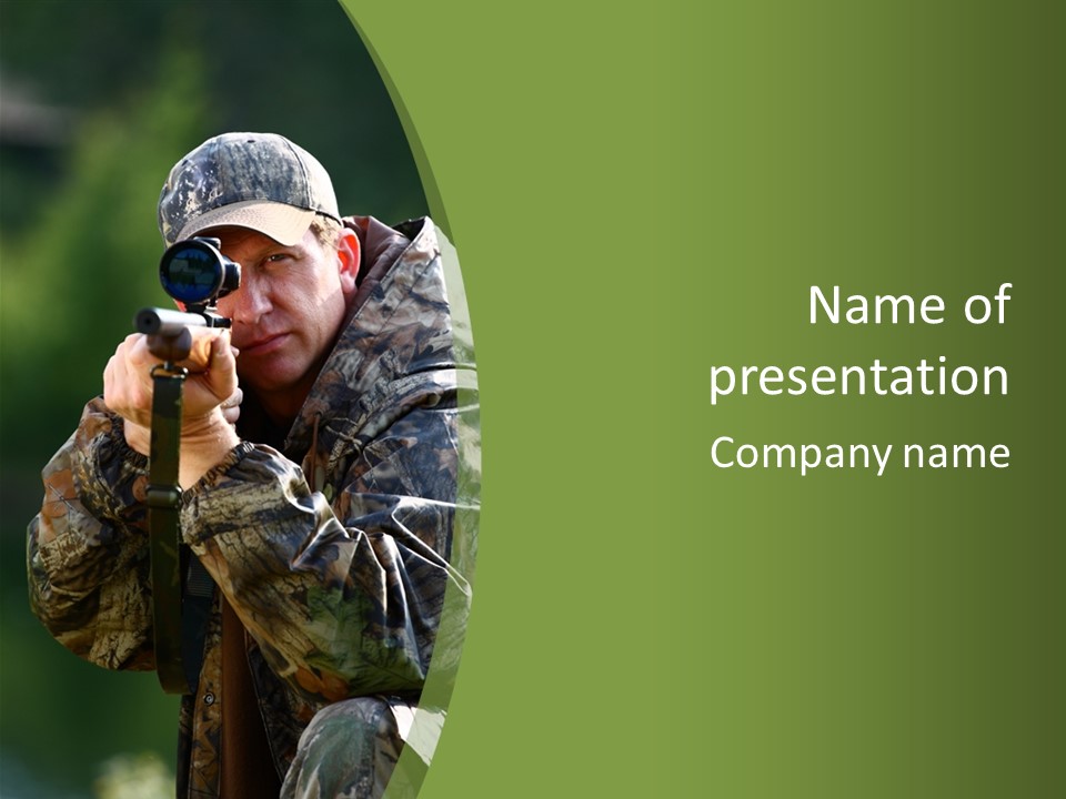 Gears Kill Hunter PowerPoint Template