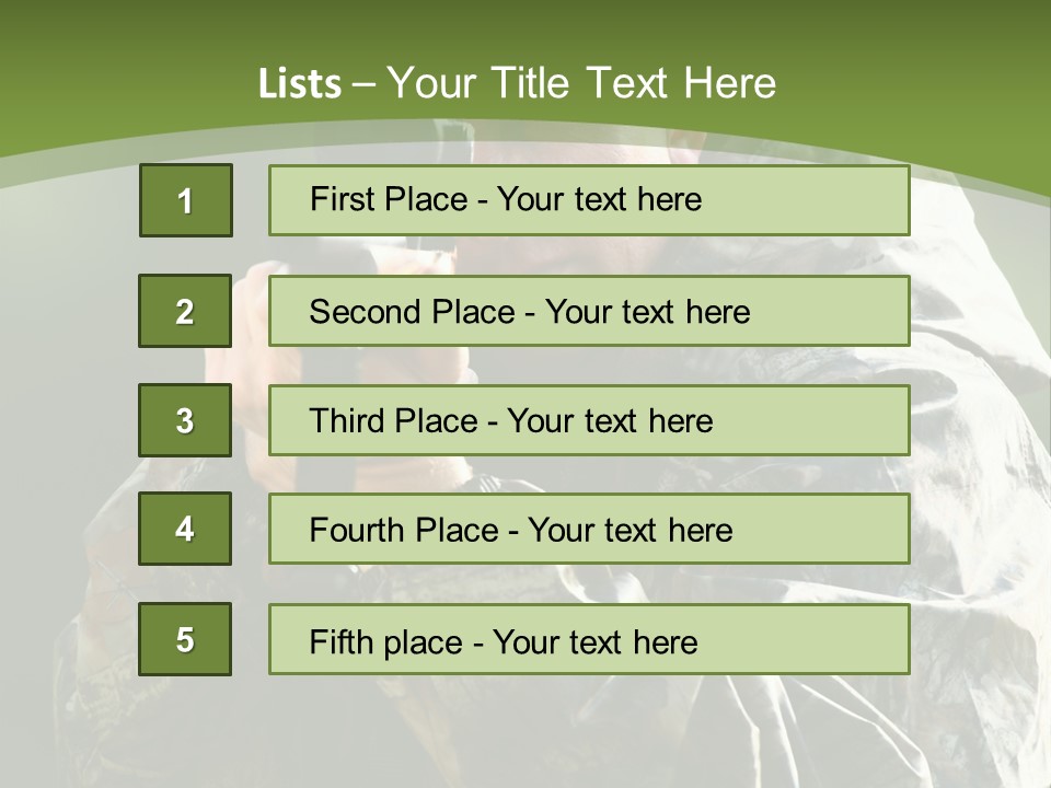 Gears Kill Hunter PowerPoint Template