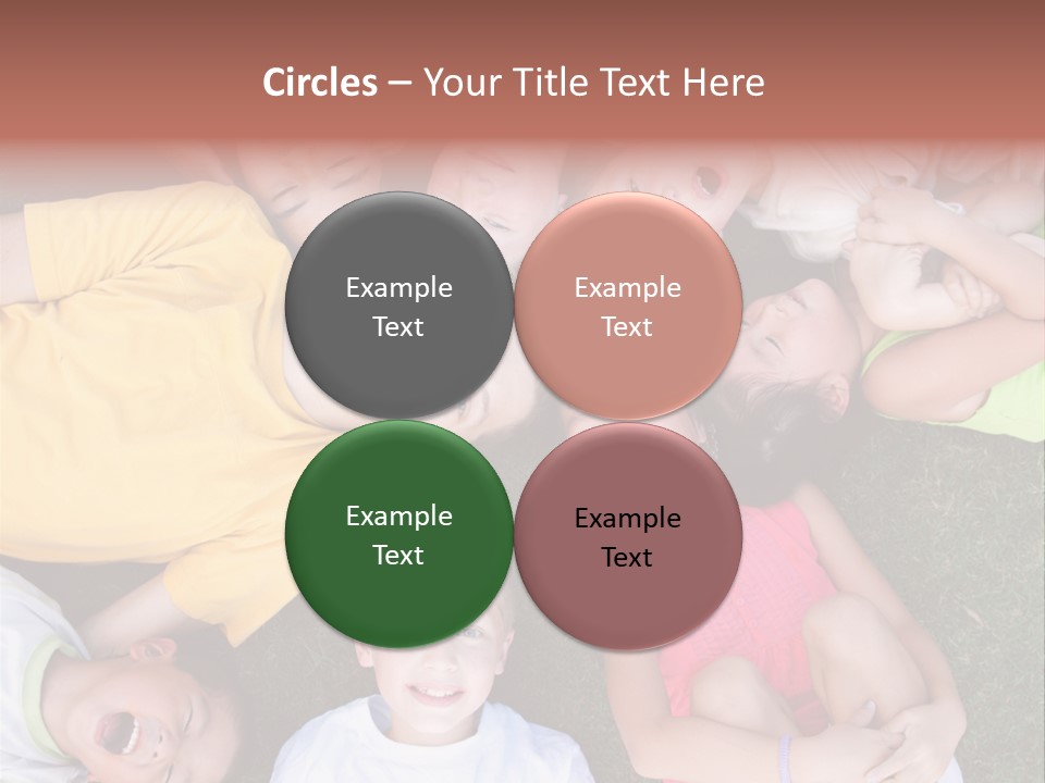 Girls Smiling Family PowerPoint Template