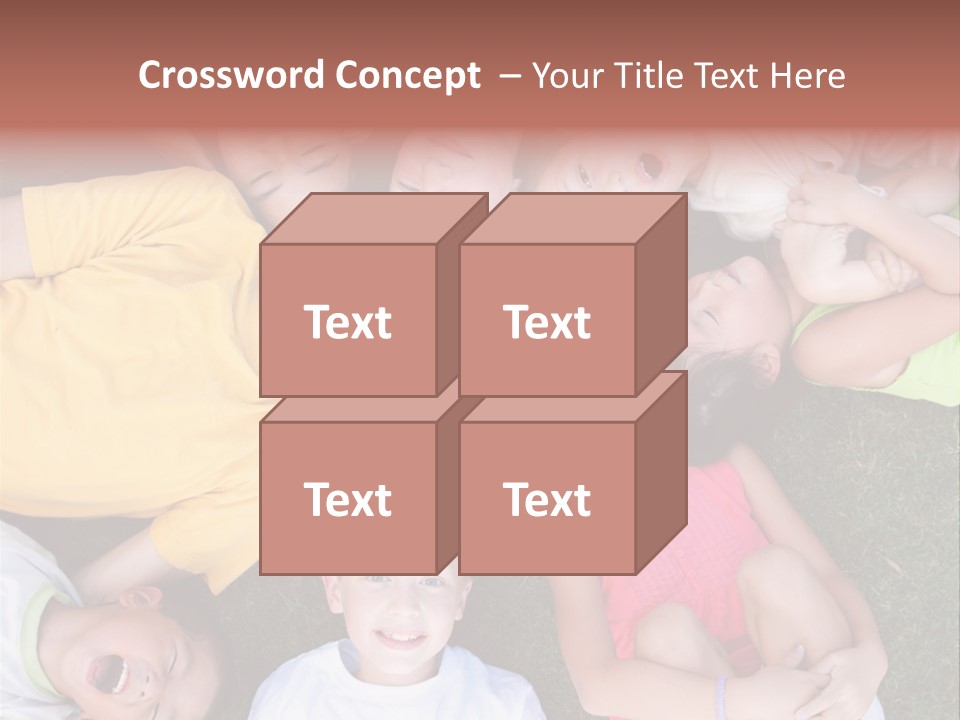 Girls Smiling Family PowerPoint Template