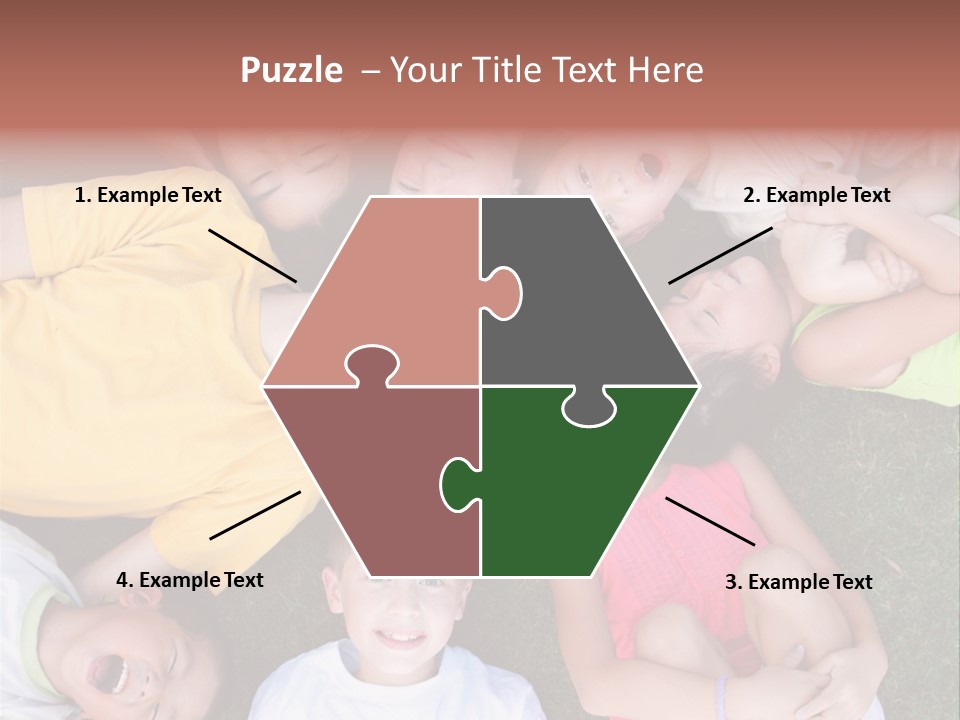 Girls Smiling Family PowerPoint Template