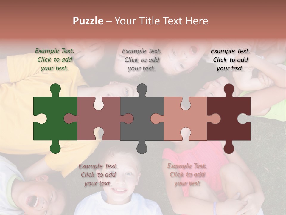 Girls Smiling Family PowerPoint Template