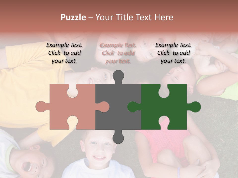 Girls Smiling Family PowerPoint Template