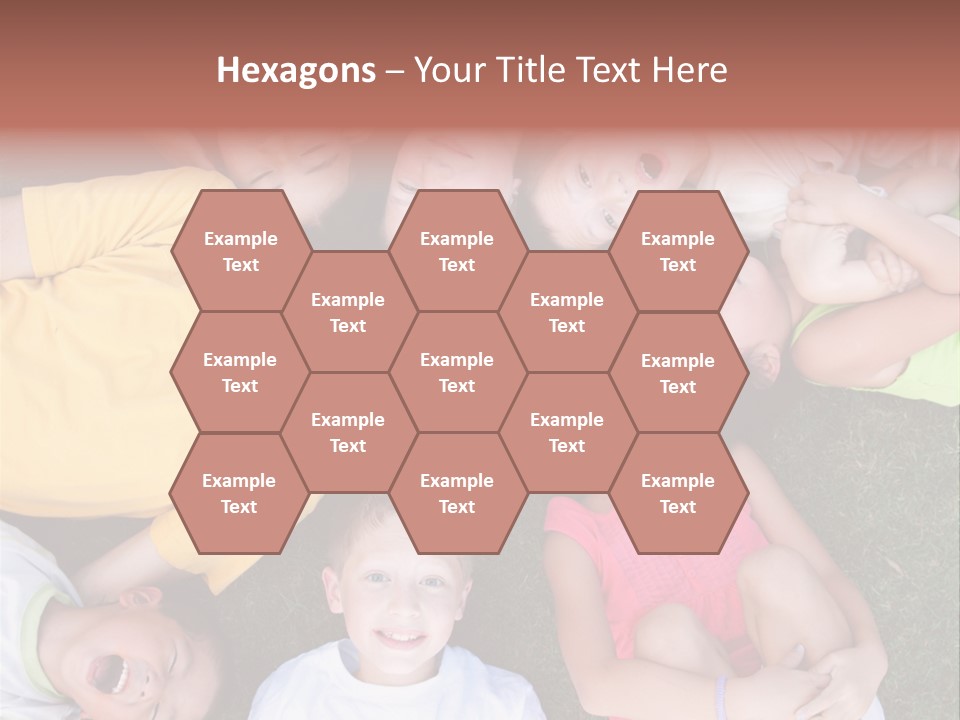 Girls Smiling Family PowerPoint Template