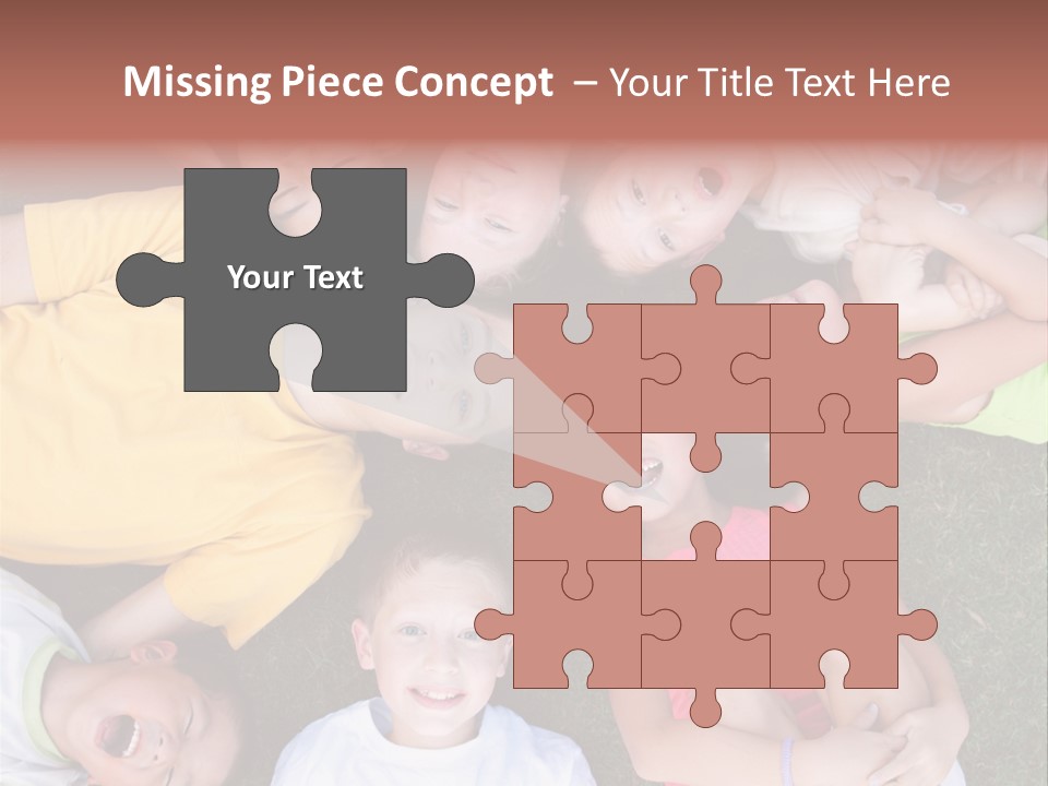 Girls Smiling Family PowerPoint Template