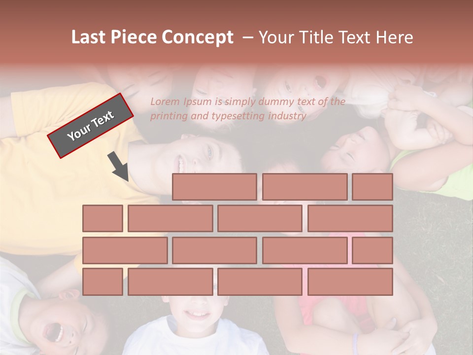 Girls Smiling Family PowerPoint Template