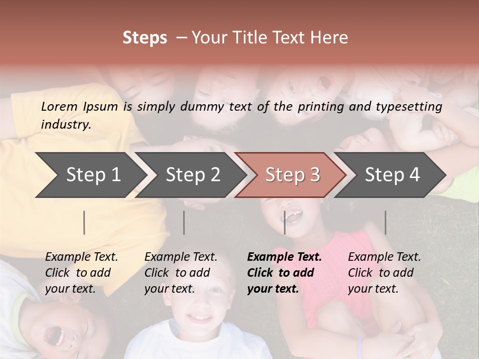 Girls Smiling Family PowerPoint Template