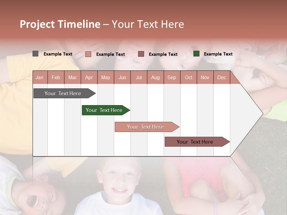 Girls Smiling Family PowerPoint Template