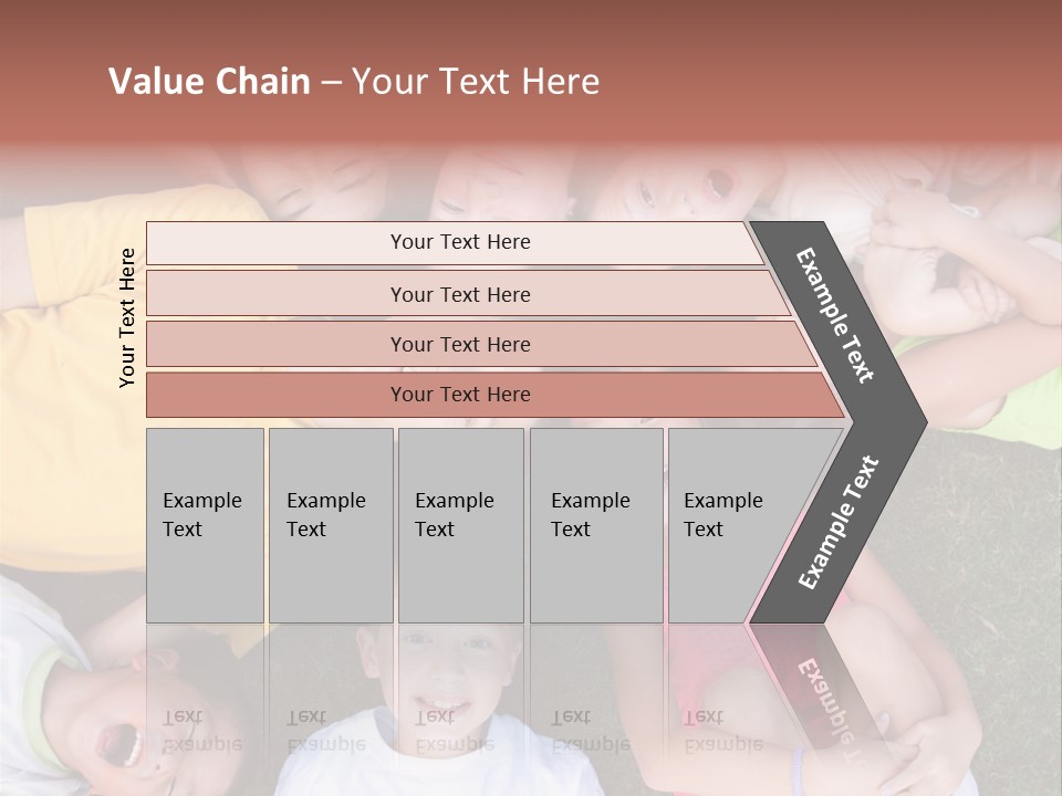 Girls Smiling Family PowerPoint Template