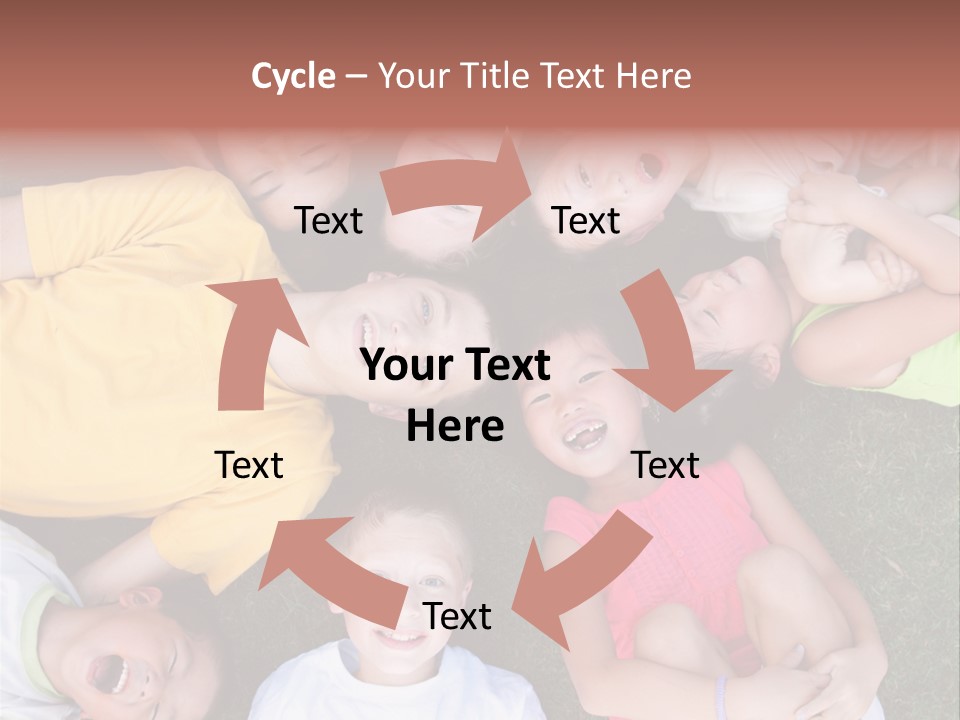 Girls Smiling Family PowerPoint Template