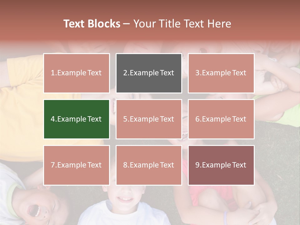 Girls Smiling Family PowerPoint Template