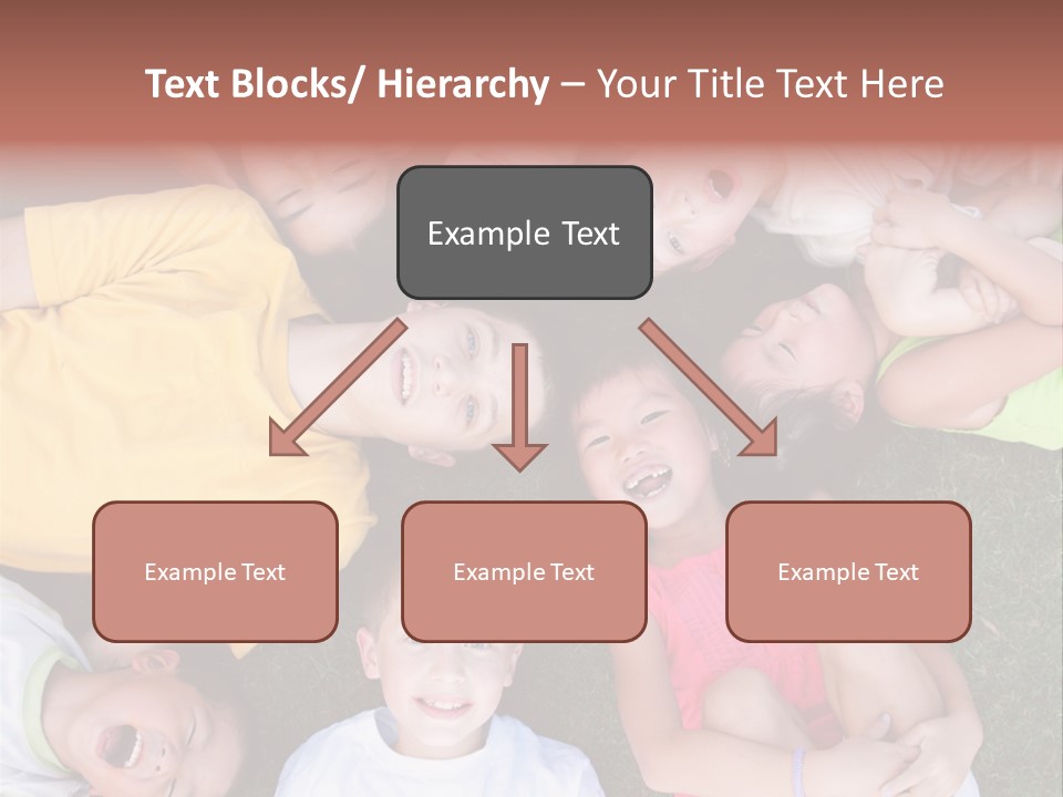 Girls Smiling Family PowerPoint Template