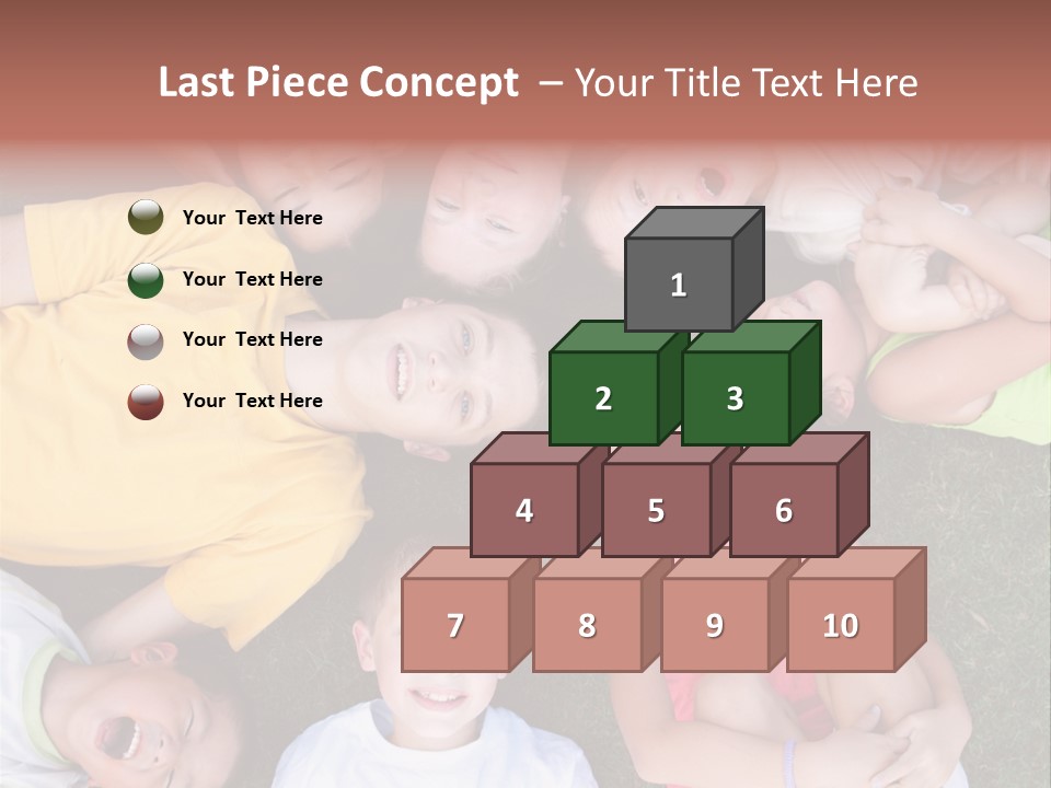 Girls Smiling Family PowerPoint Template