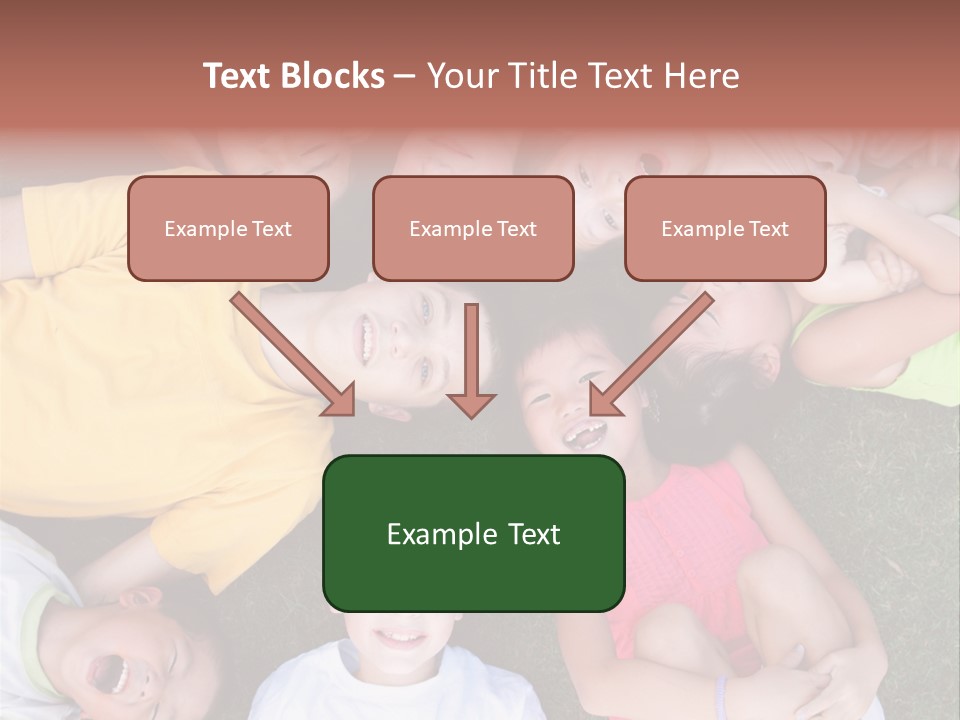 Girls Smiling Family PowerPoint Template