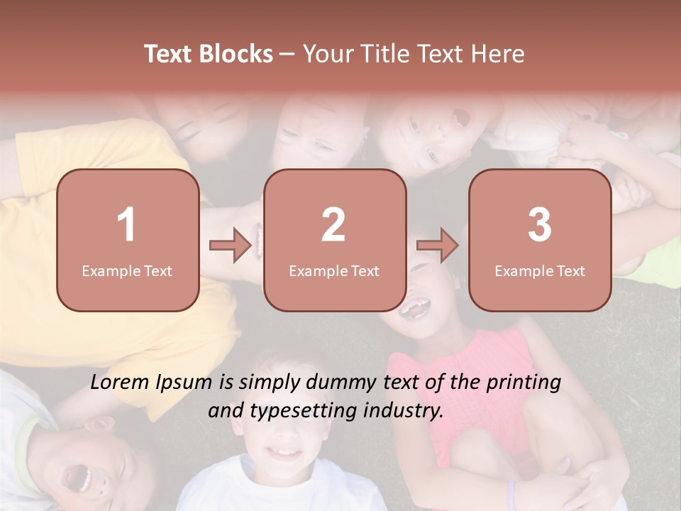 Girls Smiling Family PowerPoint Template