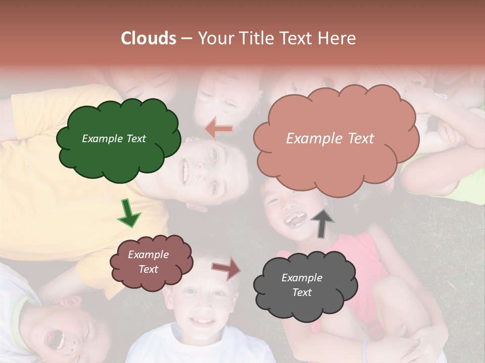 Girls Smiling Family PowerPoint Template