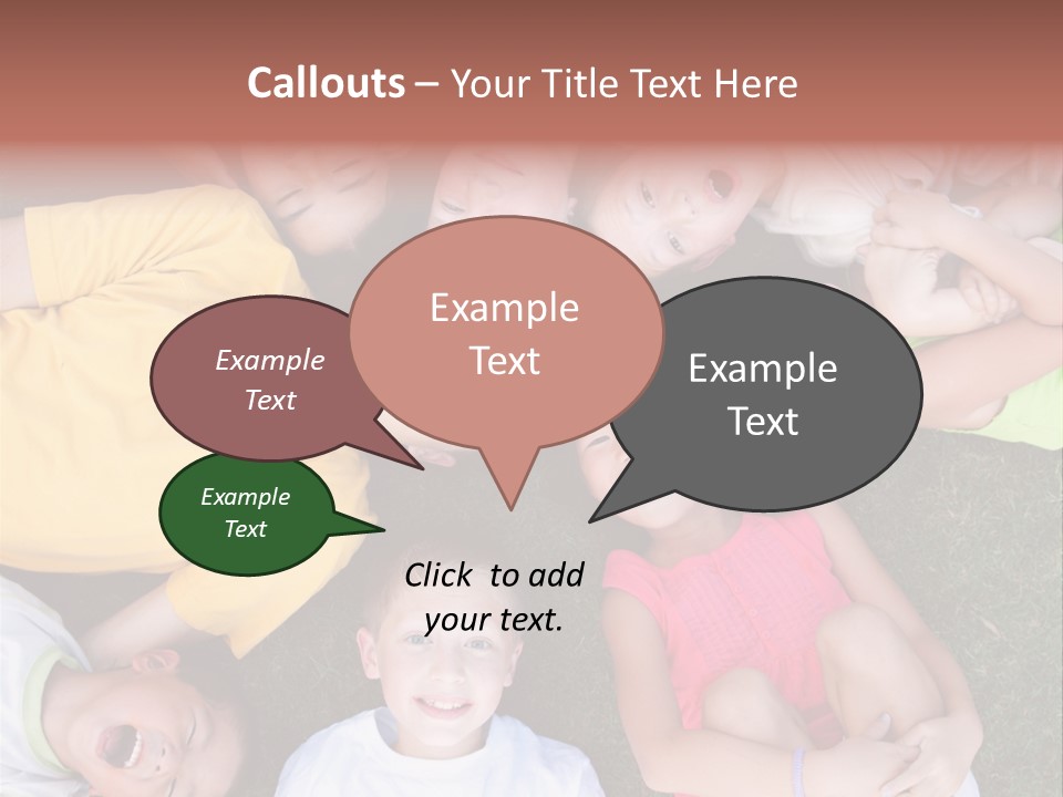 Girls Smiling Family PowerPoint Template