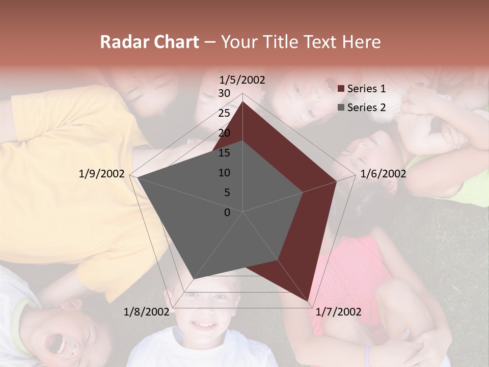 Girls Smiling Family PowerPoint Template