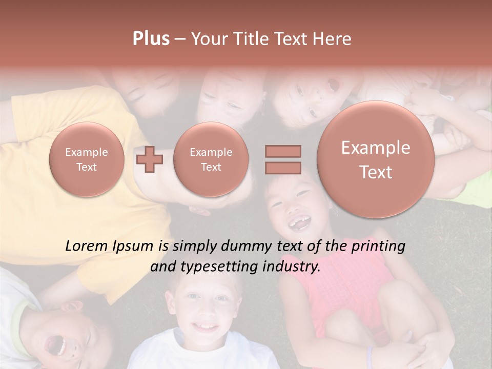Girls Smiling Family PowerPoint Template