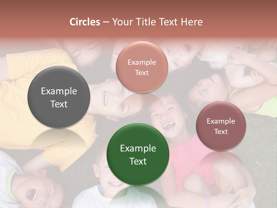 Girls Smiling Family PowerPoint Template