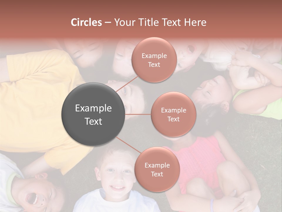 Girls Smiling Family PowerPoint Template