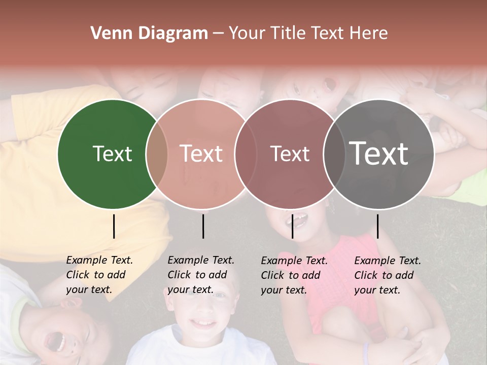 Girls Smiling Family PowerPoint Template