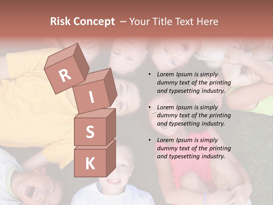 Girls Smiling Family PowerPoint Template