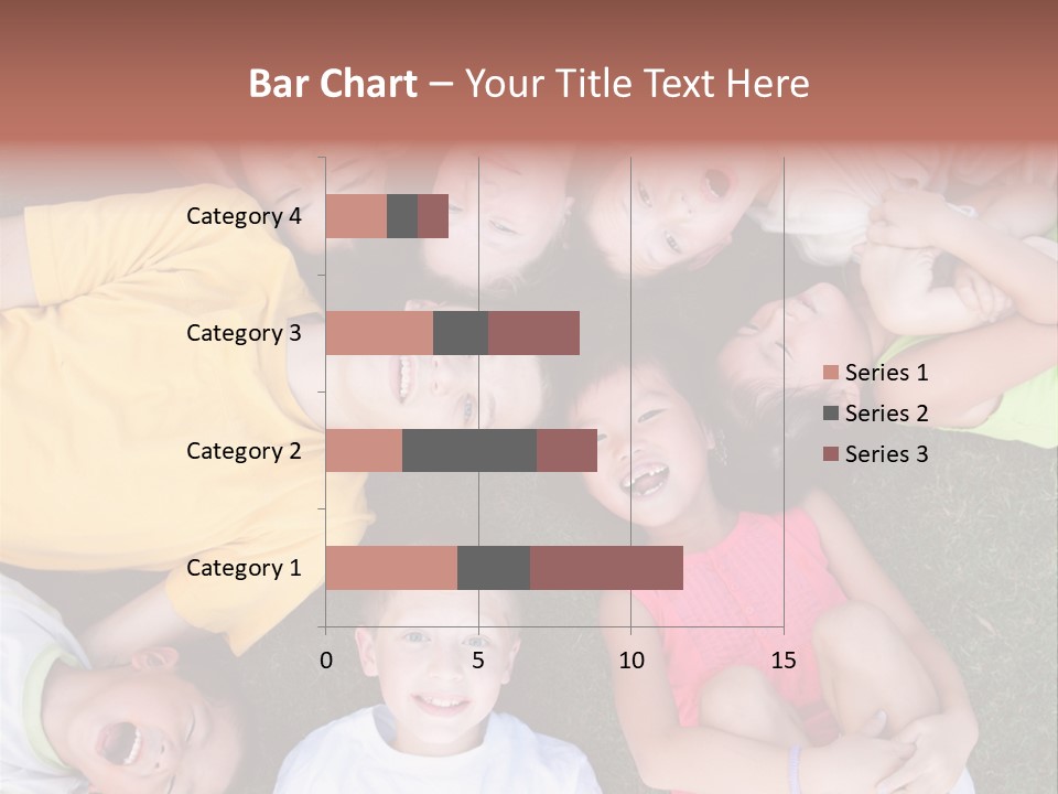 Girls Smiling Family PowerPoint Template